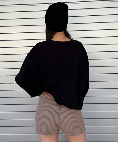 ENVYM(アンビー)の「ニットショーパン(その他パンツ・レディース・ブラック/ベージュ/グレー・FREE)」の5枚目の写真