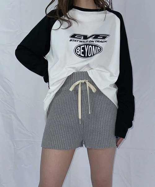 ENVYM(アンビー)の「ニットショーパン(その他パンツ・レディース・ブラック/ベージュ/グレー・FREE)」の16枚目の写真
