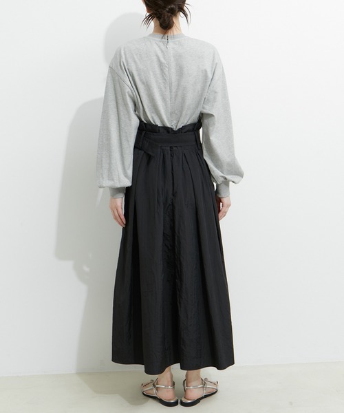 le cercle ADAM ET ROPE'(ルセルクルアダムエロペ)の「ハイウエスト ドッキングワンピース(ワンピース・レディース・ブラック/ラベンダー/キナリ/グレー・FREE)」の16枚目の写真