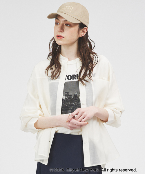 GOOD ROCK SPEED(グッドロックスピード)の「【GOOD ROCK SPEED/グッドロックスピード】NYC フォト・ロゴTEE / プリントTシャツ(Tシャツ/カットソー・レディース・ホワイト/ブラック・フリー)」の5枚目の写真