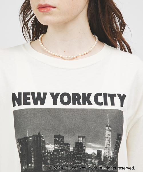 GOOD ROCK SPEED(グッドロックスピード)の「【GOOD ROCK SPEED/グッドロックスピード】NYC フォト・ロゴTEE / プリントTシャツ(Tシャツ/カットソー・レディース・ホワイト/ブラック・フリー)」の9枚目の写真