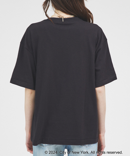 STONE  ロコフリントクルネックTシャツ 8015203X40 V0180 HYSTERIC GLAMOUR]THE ROLLING STONES/CIRCLE HEAD&BLUE TONGUE
