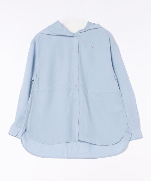 Arnold Palmer（アーノルドパーマー）の「ドロップショルダー フード シャツ（シャツ/ブラウス・レディース・アイボリー/ブラック/サックスブルー・S/M/L）」の21枚目の写真