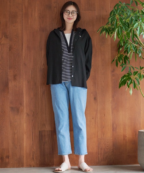 Arnold Palmer（アーノルドパーマー）の「ドロップショルダー フード シャツ（シャツ/ブラウス・レディース・アイボリー/ブラック/サックスブルー・S/M/L）」の16枚目の写真