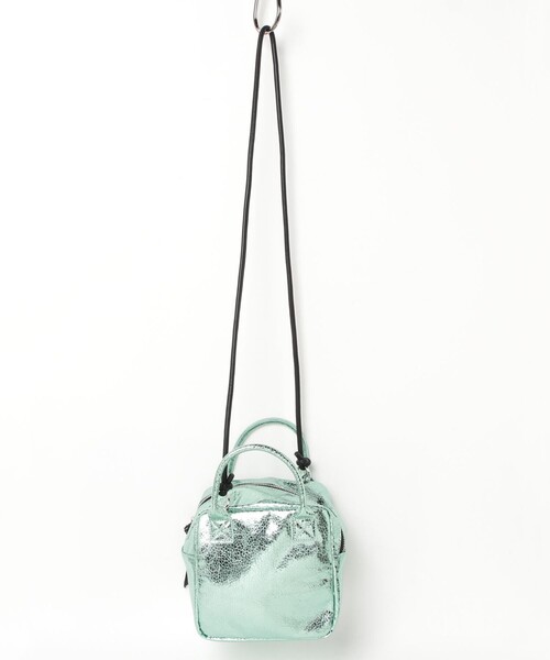 fredy emue(フレディエミュ)の「メタルキューブ2WAYバッグ(ショルダーバッグ・レディース・シルバー/ミント/ブロンズ・FREE)」の14枚目の写真