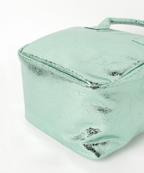 fredy emue(フレディエミュ)の「メタルキューブ2WAYバッグ(ショルダーバッグ・レディース・シルバー/ミント/ブロンズ・FREE)」の16枚目の写真