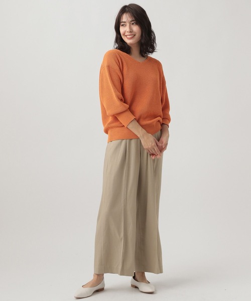 Elura（エルーラ）の「リネンブレンド冷感パンツ（その他パンツ・レディース・イエロー/カーキ/ライトベージュ/ブラウン系その他・SMALL/MEDIUM/LARGE）」の5枚目の写真