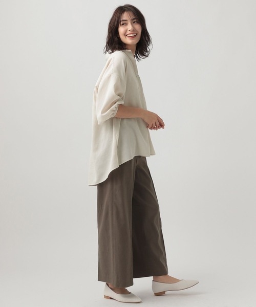 Elura（エルーラ）の「リネンブレンド冷感パンツ（その他パンツ・レディース・イエロー/カーキ/ライトベージュ/ブラウン系その他・SMALL/MEDIUM/LARGE）」の7枚目の写真