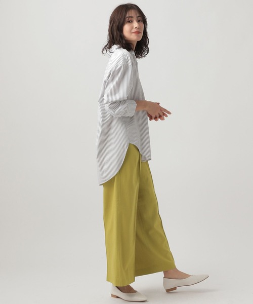 Elura（エルーラ）の「リネンブレンド冷感パンツ（その他パンツ・レディース・イエロー/カーキ/ライトベージュ/ブラウン系その他・SMALL/MEDIUM/LARGE）」の9枚目の写真