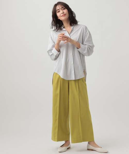 Elura（エルーラ）の「リネンブレンド冷感パンツ（その他パンツ・レディース・イエロー/カーキ/ライトベージュ/ブラウン系その他・SMALL/MEDIUM/LARGE）」の10枚目の写真