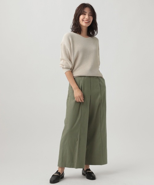 Elura（エルーラ）の「リネンブレンド冷感パンツ（その他パンツ・レディース・イエロー/カーキ/ライトベージュ/ブラウン系その他・SMALL/MEDIUM/LARGE）」の14枚目の写真