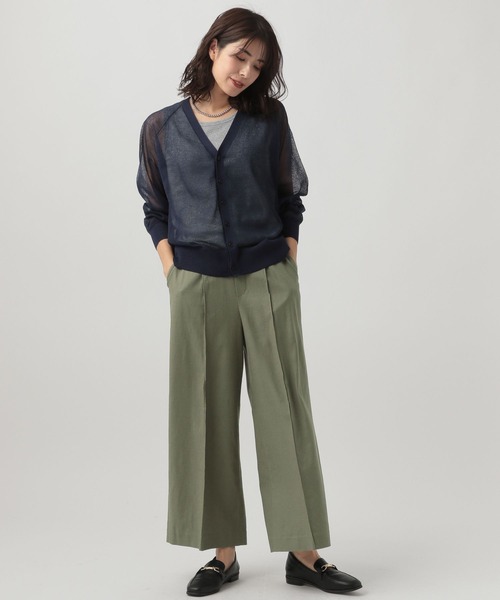 Elura（エルーラ）の「リネンブレンド冷感パンツ（その他パンツ・レディース・イエロー/カーキ/ライトベージュ/ブラウン系その他・SMALL/MEDIUM/LARGE）」の15枚目の写真