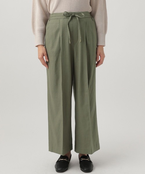 Elura（エルーラ）の「リネンブレンド冷感パンツ（その他パンツ・レディース・イエロー/カーキ/ライトベージュ/ブラウン系その他・SMALL/MEDIUM/LARGE）」の16枚目の写真