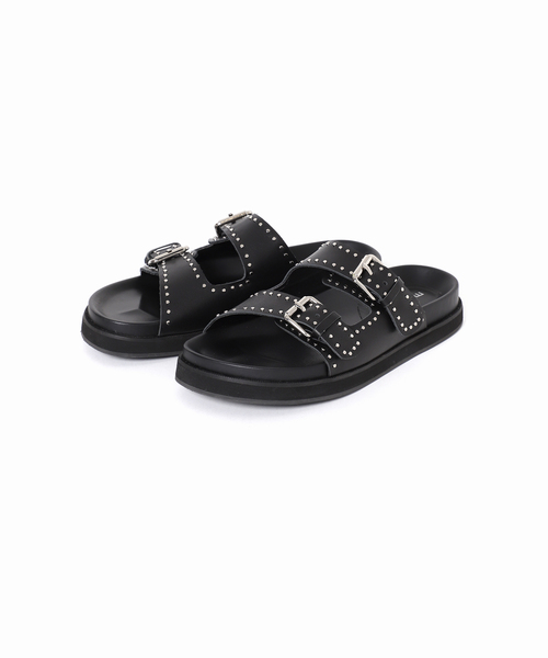 U by SPICK&SPAN（ユーバイスピックアンドスパン）の「【MOHI/モヒ】 STUDS 2ストラップサンダル（サンダル・レディース・ブラック・36/37/38）」の8枚目の写真