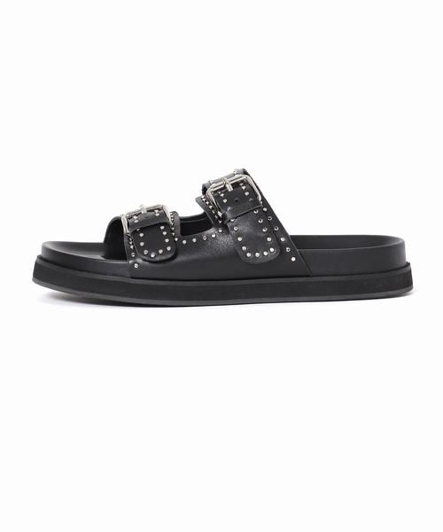 U by SPICK&SPAN（ユーバイスピックアンドスパン）の「【MOHI/モヒ】 STUDS 2ストラップサンダル（サンダル・レディース・ブラック・36/37/38）」の9枚目の写真