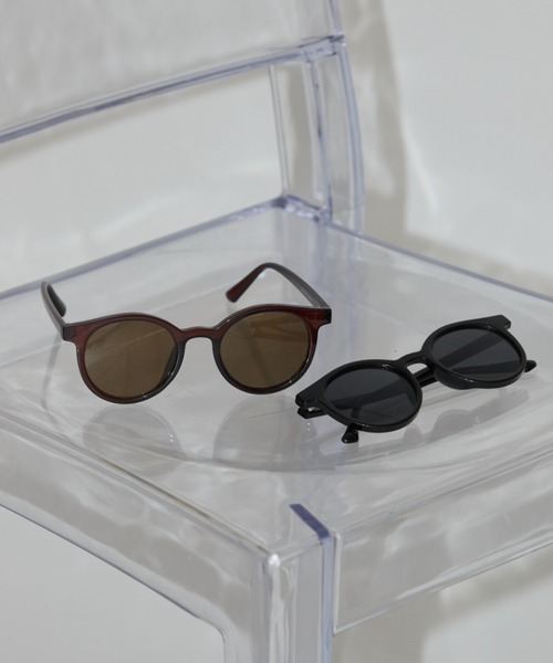 Aunt Marie's（アントマリーズ）の「ラウンドフレームサングラス（メガネ・レディース・ブラウン/ブラック・FREE）」の18枚目の写真