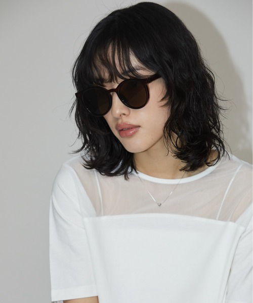 Aunt Marie's（アントマリーズ）の「ラウンドフレームサングラス（メガネ・レディース・ブラウン/ブラック・FREE）」の13枚目の写真