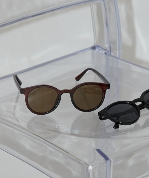 Aunt Marie's（アントマリーズ）の「ラウンドフレームサングラス（メガネ・レディース・ブラウン/ブラック・FREE）」の20枚目の写真