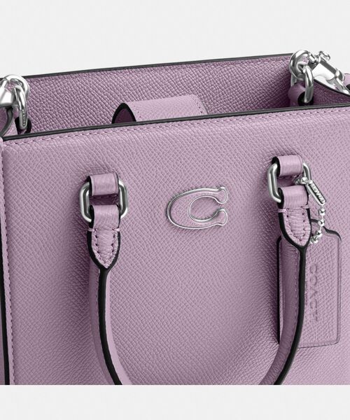 コーチ ショルダーバッグ シグネチャー柄 レザー キャンバス 紫 パープル 楽天市場】COACH コーチ トート16 シグネチャーキャンバス ディテール