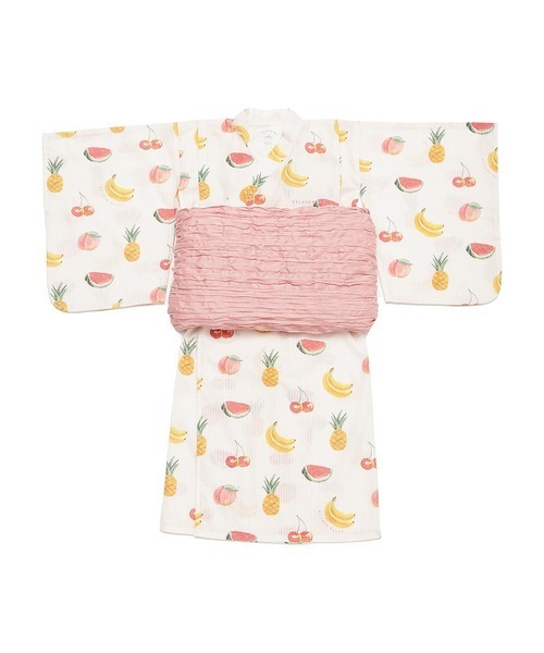 ☆新品未使用☆gelato pique フルーツ柄 浴衣 キッズ用 gelato pique SALE30%OFF ジェラートピケ キッズ ONLINE限定