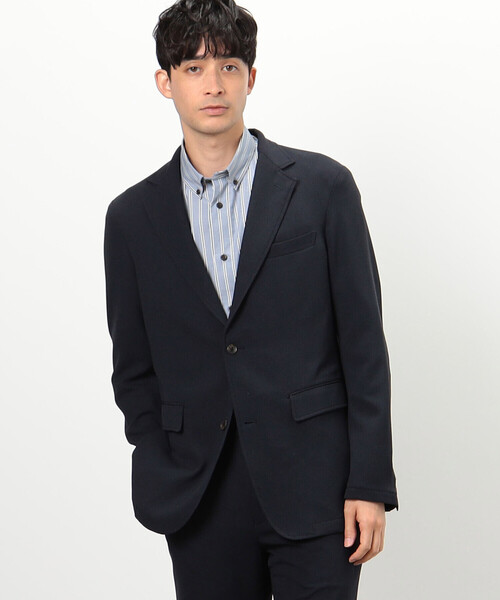 【セール】カラミ風メッシュ セットアップジャケット（テーラードジャケット）｜COMME CA COMMUNE（コムサコミューン）