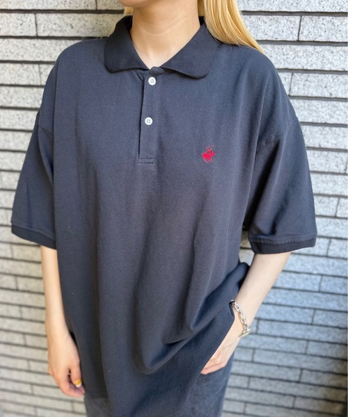 BEVERLY HILLS POLO CLUB(ビバリーヒルズポロクラブ)の「BEVERLY HILLS POLO CLUB / VINTAGE鹿の子ポロシャツ / 4222-4751(ポロシャツ・レディース・ブラック/オフホワイト/ネイビー/グリーン・MEDIUM/LARGE/X-LARGE)」の12枚目の写真