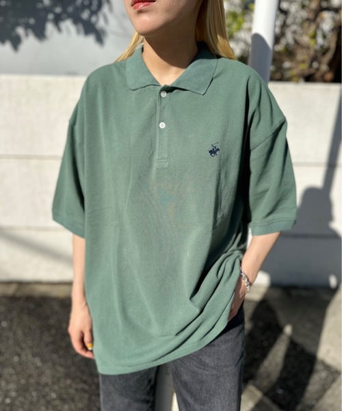 BEVERLY HILLS POLO CLUB(ビバリーヒルズポロクラブ)の「BEVERLY HILLS POLO CLUB / VINTAGE鹿の子ポロシャツ / 4222-4751(ポロシャツ・レディース・ブラック/オフホワイト/ネイビー/グリーン・MEDIUM/LARGE/X-LARGE)」の11枚目の写真