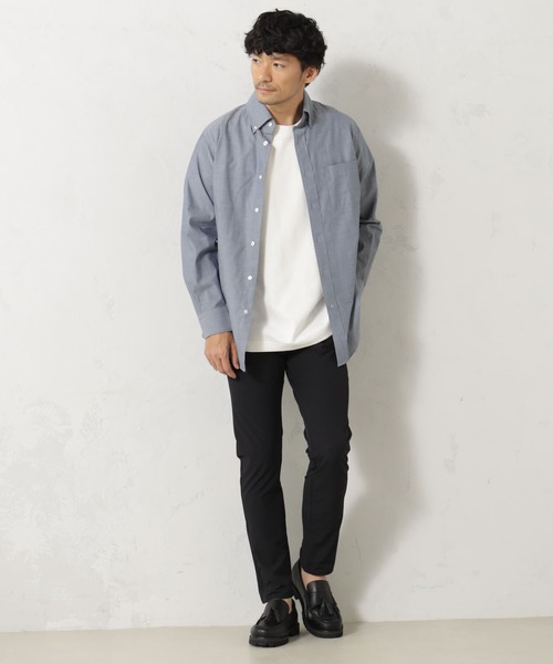 FOUND GOOD(ファウンドグッド)の「レギュラーフィットボダンダウンシャンブレーシャツ(シャツ/ブラウス・メンズ・ホワイト系5/ブルー系2/ネイビー・M/S/XL/L)」の8枚目の写真