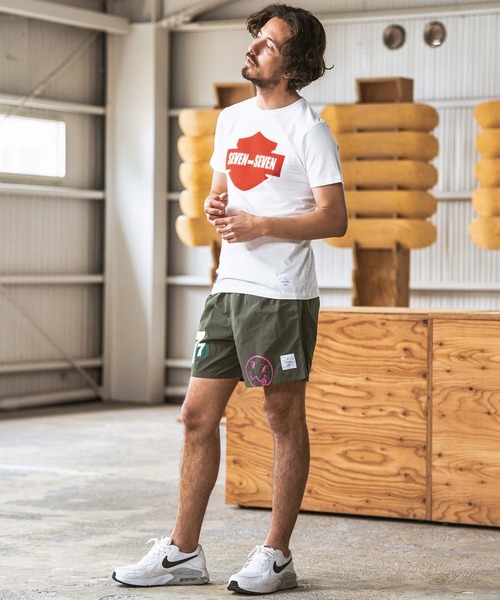 seventy seven(セブンティセブン)の「mt8994- light onz S-S t-shirts (emblem) Tシャツ(Tシャツ/カットソー・メンズ・バーガンディー/ホワイト/ブラック・S/M/L/XL)」の6枚目の写真