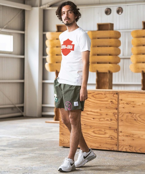 seventy seven(セブンティセブン)の「mt8994- light onz S-S t-shirts (emblem) Tシャツ(Tシャツ/カットソー・メンズ・バーガンディー/ホワイト/ブラック・S/M/L/XL)」の7枚目の写真