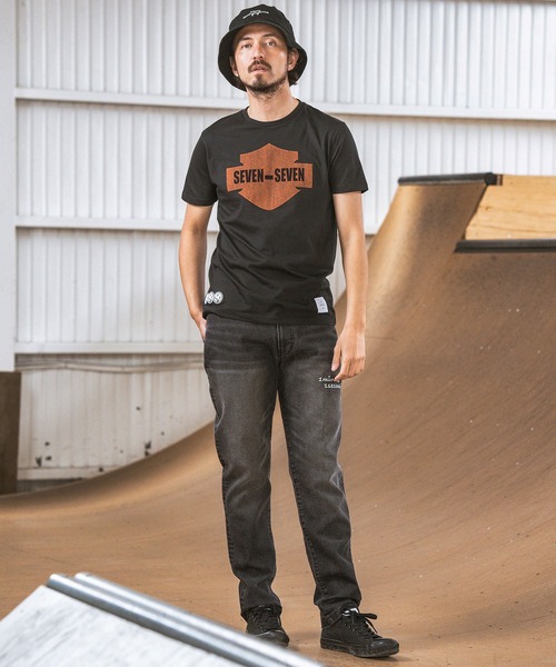 seventy seven(セブンティセブン)の「mt8994- light onz S-S t-shirts (emblem) Tシャツ(Tシャツ/カットソー・メンズ・バーガンディー/ホワイト/ブラック・S/M/L/XL)」の10枚目の写真