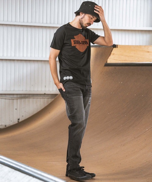 seventy seven(セブンティセブン)の「mt8994- light onz S-S t-shirts (emblem) Tシャツ(Tシャツ/カットソー・メンズ・バーガンディー/ホワイト/ブラック・S/M/L/XL)」の11枚目の写真