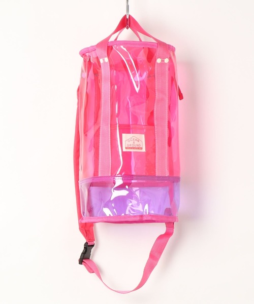 Ocean&Ground（オーシャン&グラウンド）の「プールバッグ[LAGUNA/ドラム型]（スイムグッズ・キッズ・レッド/グリーン/ブルー/ピンク/イエロー/チャコール・FREE）」の6枚目の写真