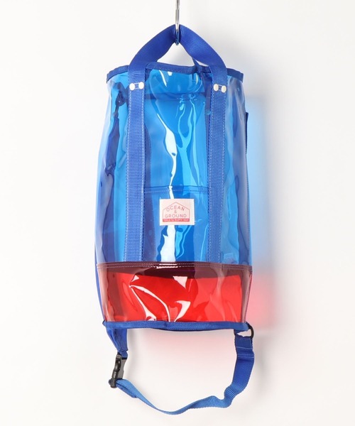 Ocean&Ground（オーシャン&グラウンド）の「プールバッグ[LAGUNA/ドラム型]（スイムグッズ・キッズ・レッド/グリーン/ブルー/ピンク/イエロー/チャコール・FREE）」の4枚目の写真