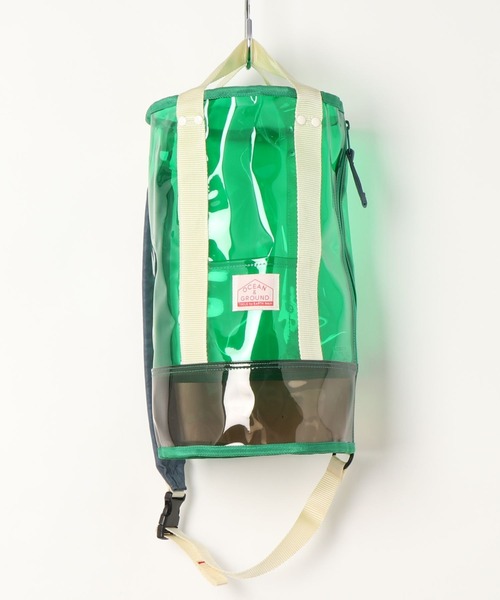 Ocean&Ground（オーシャン&グラウンド）の「プールバッグ[LAGUNA/ドラム型]（スイムグッズ・キッズ・レッド/グリーン/ブルー/ピンク/イエロー/チャコール・FREE）」の3枚目の写真