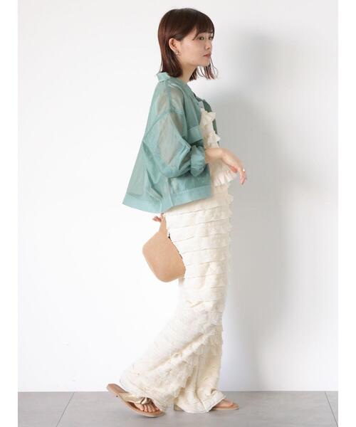 ehka sopo(エヘカソポ)の「カットフリルパンツ(その他パンツ・レディース・キナリ/ベージュ/ブラック・F)」の12枚目の写真
