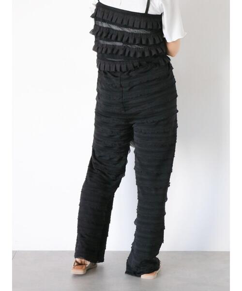 ehka sopo(エヘカソポ)の「カットフリルパンツ(その他パンツ・レディース・キナリ/ベージュ/ブラック・F)」の15枚目の写真