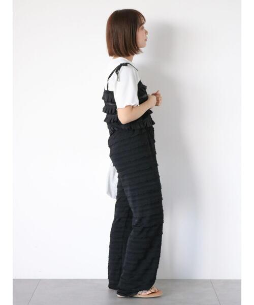 ehka sopo(エヘカソポ)の「カットフリルパンツ(その他パンツ・レディース・キナリ/ベージュ/ブラック・F)」の16枚目の写真