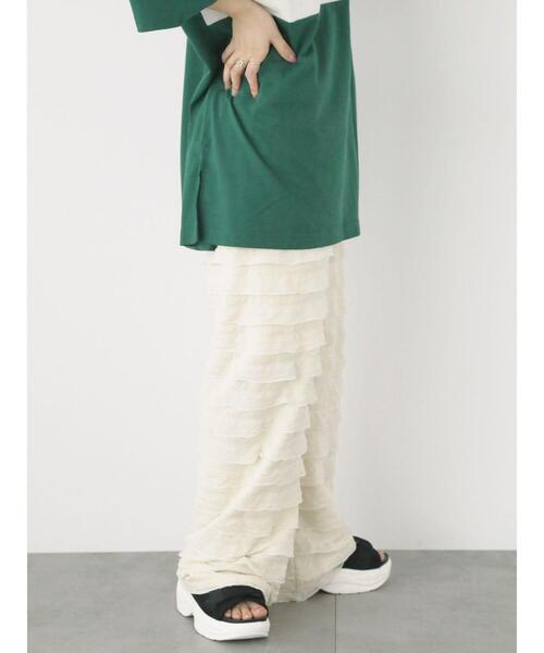ehka sopo(エヘカソポ)の「カットフリルパンツ(その他パンツ・レディース・キナリ/ベージュ/ブラック・F)」の20枚目の写真