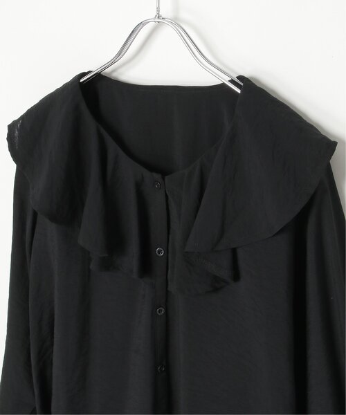 VENCEEXCHANGE（ヴァンスエクスチェンジ）の「フリルカラーボリューム袖ブラウス（シャツ/ブラウス・レディース・オフホワイト/ブラック・FREE）」の22枚目の写真