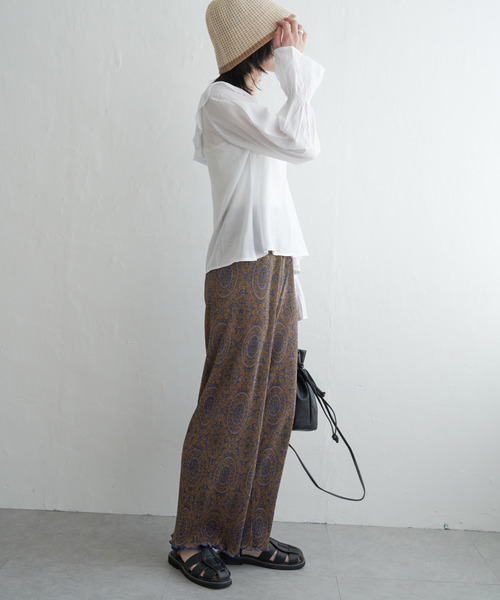 VENCEEXCHANGE（ヴァンスエクスチェンジ）の「フリルカラーボリューム袖ブラウス（シャツ/ブラウス・レディース・オフホワイト/ブラック・FREE）」の12枚目の写真