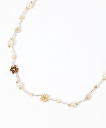 GLOBAL WORK Smile Seed Store | フラワービーズネックレス/111159(ネックレス)