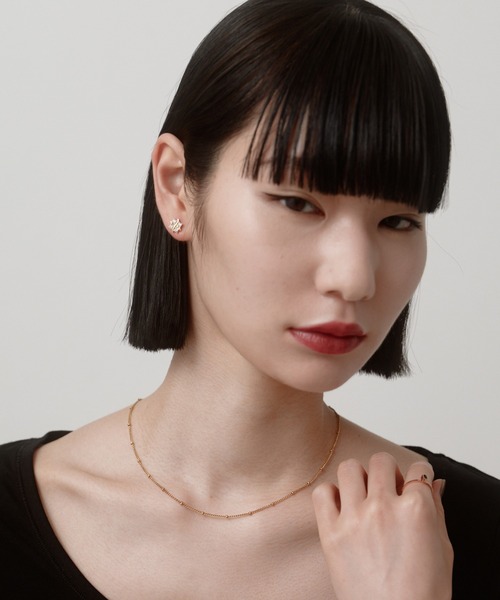 novice（ノーヴィス）の「【novice】Cross CZ Pierce（ピアス（両耳用）・レディース・シルバー/ゴールド・FREE）」の9枚目の写真