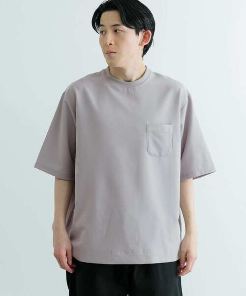 ITEMS URBANRESEARCH(アイテムズ アーバンリサーチ)の「接触冷感 TRストレッチ 半袖ポケTシャツ(Tシャツ/カットソー・メンズ・ライトグレー/グリーン/ライトベージュ/ブラック・MEDIUM/LARGE)」の9枚目の写真