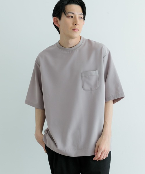 ITEMS URBANRESEARCH(アイテムズ アーバンリサーチ)の「接触冷感 TRストレッチ 半袖ポケTシャツ(Tシャツ/カットソー・メンズ・ライトグレー/グリーン/ライトベージュ/ブラック・MEDIUM/LARGE)」の10枚目の写真