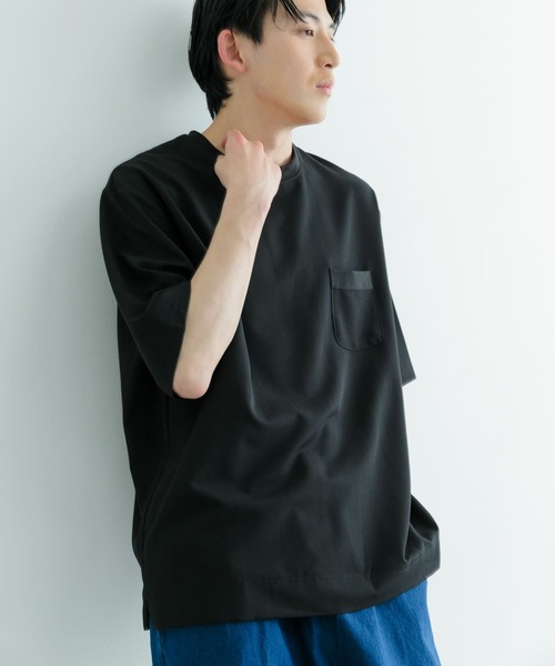 ITEMS URBANRESEARCH(アイテムズ アーバンリサーチ)の「接触冷感 TRストレッチ 半袖ポケTシャツ(Tシャツ/カットソー・メンズ・ライトグレー/グリーン/ライトベージュ/ブラック・MEDIUM/LARGE)」の19枚目の写真