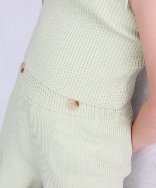 ooju(オージュ)の「【洗濯可能/洗えるニット】【ooju】2way ニットパンツ(その他パンツ・キッズ・ライム/チャコールグレー・1/2/3/4)」の7枚目の写真