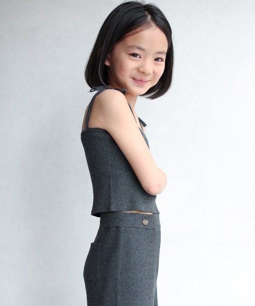 ooju(オージュ)の「【洗濯可能/洗えるニット】【ooju】2way ニットパンツ(その他パンツ・キッズ・ライム/チャコールグレー・1/2/3/4)」の9枚目の写真