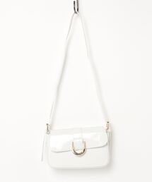 【HIKA】メタルバックルフェイクレザーショルダーハンドBAG