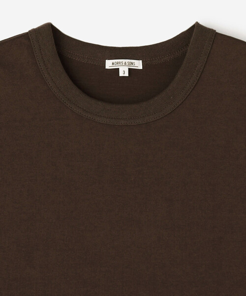 Morris & Sons(モリスアンドサンズ)の「MORRIS & SONS | コットン クルーネックTシャツ MEN(Tシャツ/カットソー・メンズ・ブラック/ホワイト/ブラウン・2/3)」の6枚目の写真